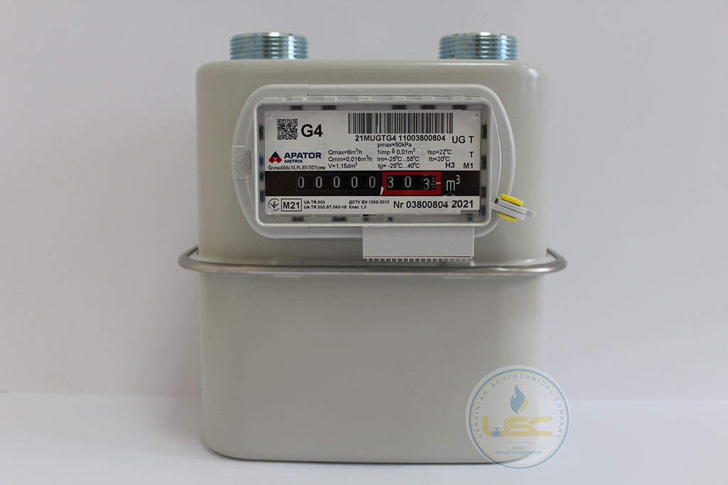Лічильник газу побутовий UG G4Т Metrix (1 1/4)